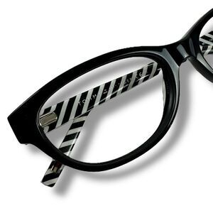 Tommy Hilfiger Women's Black Oval Eyeglass Frame Style 1212 Office Academia Twee